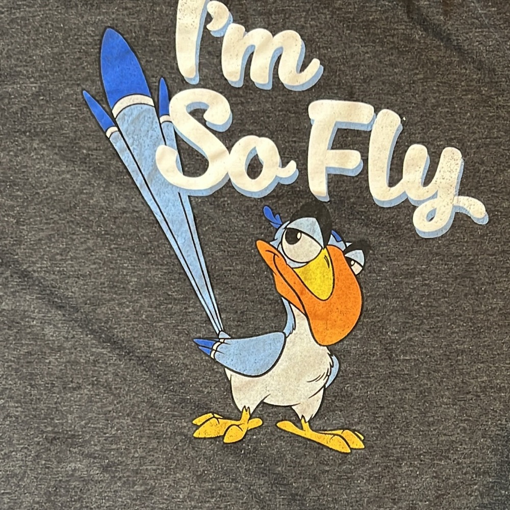 MENS DISNEY T SHIRT GREY - Picture 2 of 4